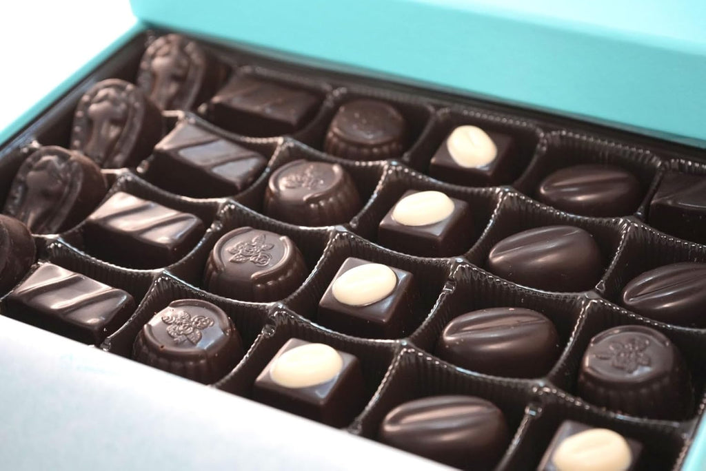 Andy Anand Luxurious Dark Chocolate Truffles Gift Box, 24 pc – Handmade Gourmet Assorted Flavors, Perfect for Indulgence, Birthday & Holiday