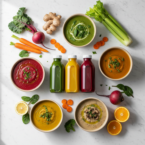5-Day Vegan Soups & Juice Cleanse - Nationwide