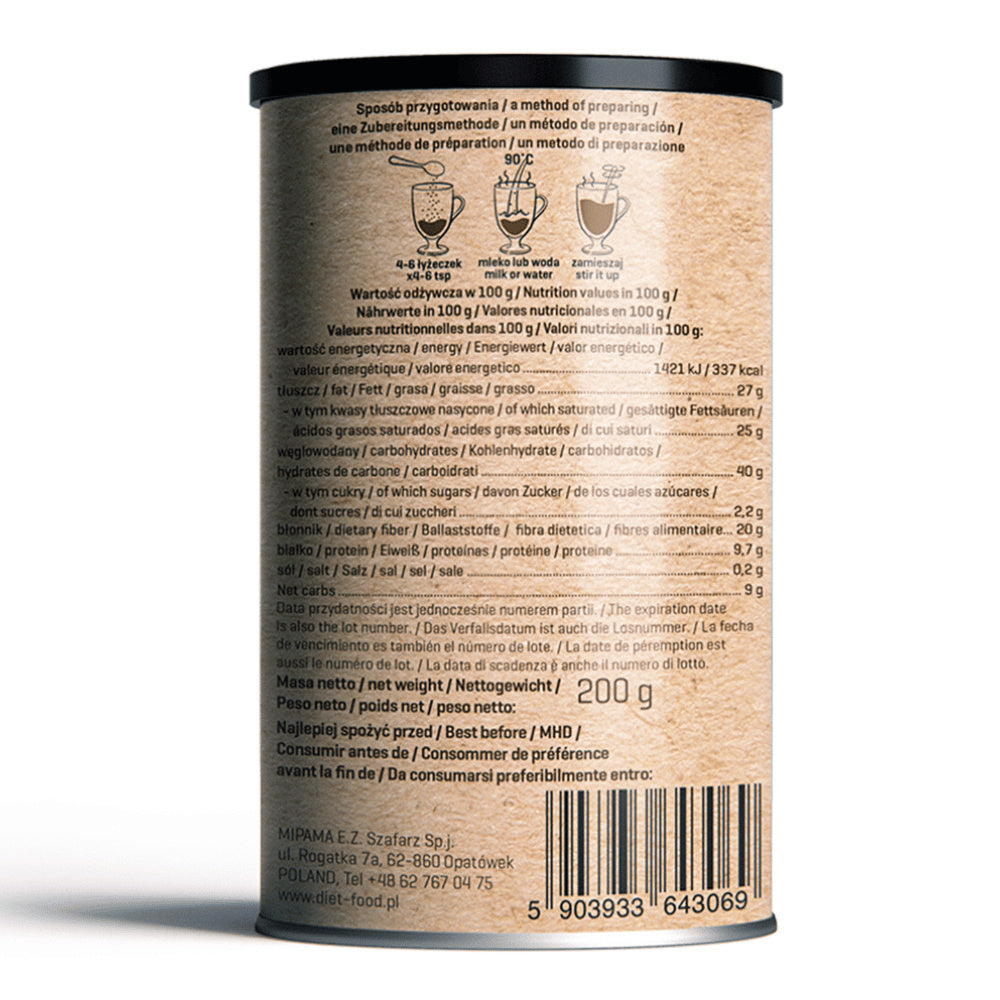Diet-Food Bio Keto hot chocolate - tube 200g