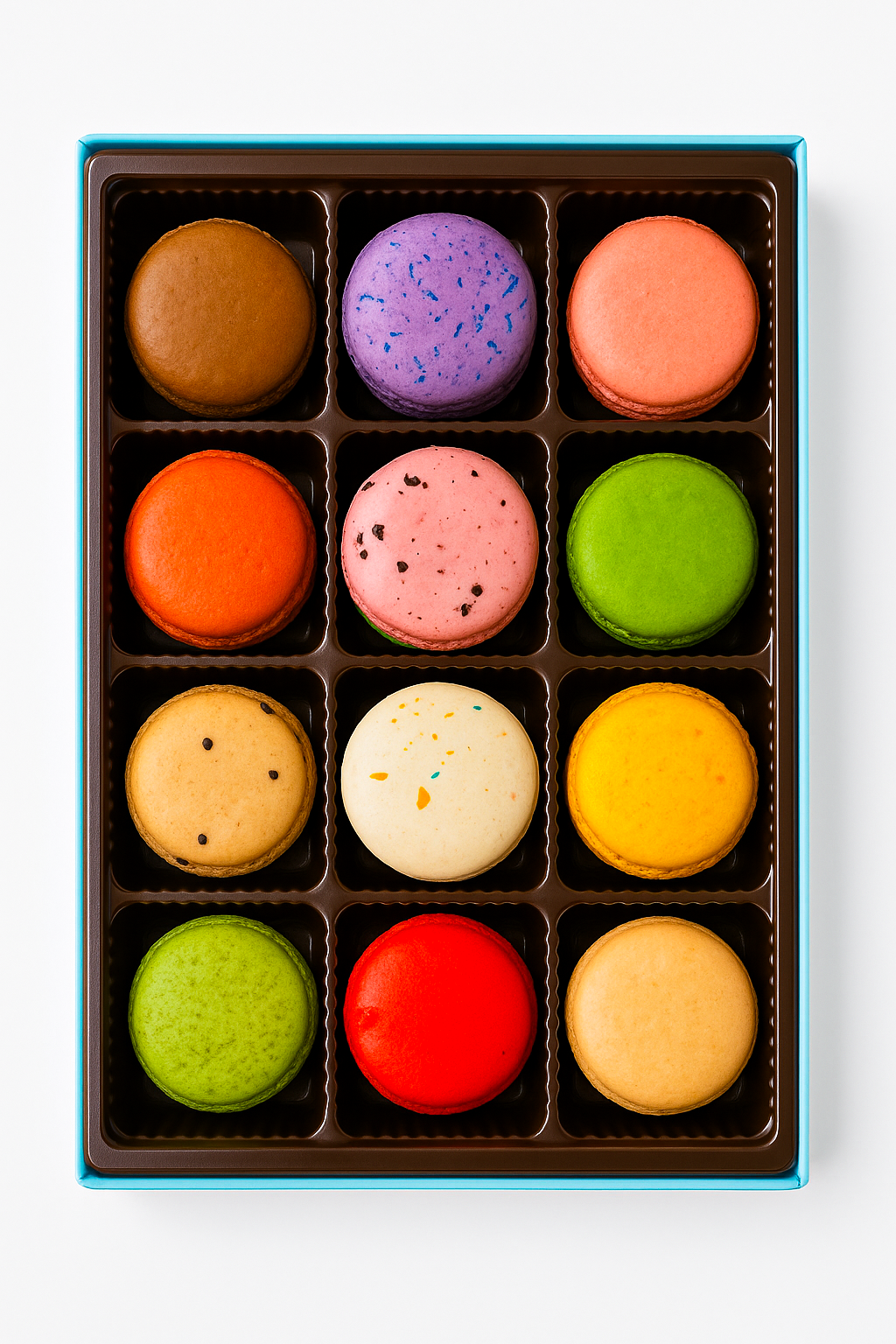 Andy Anand French Macarons, 48-Piece Gift Box – Made Fresh Daily, Decadent Assorted Flavors, Gluten-Free – Birthday & Holiday Gift Box
