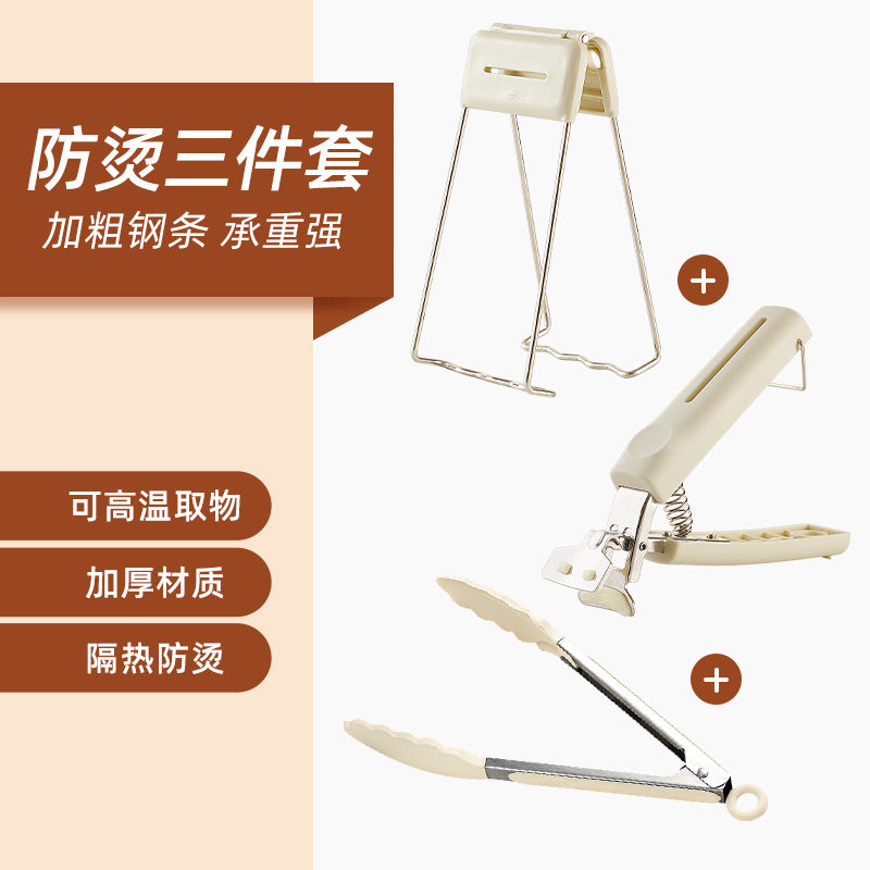 Anti-scald clamps, bowl clamps, anti-hot hand clamps for kitchen use to clamp plates, steamed vegetables, stainless steel plates, bowls, and artifacts are non-slip