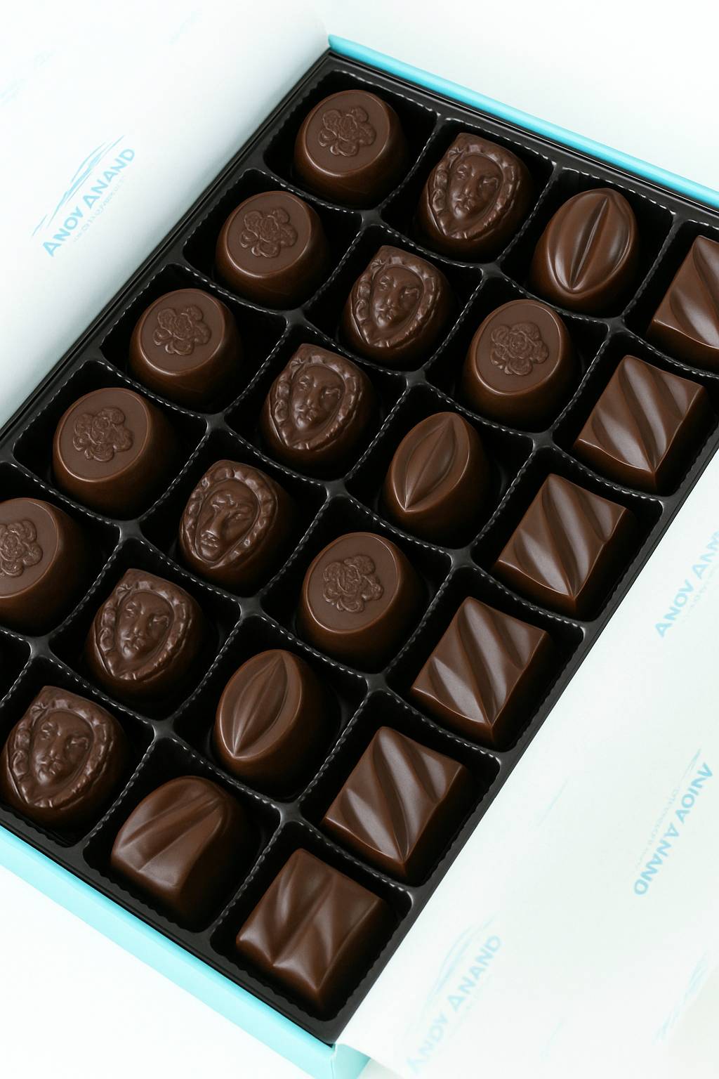 Andy Anand Luxurious Dark Chocolate Truffles Gift Box, 24 pc – Handmade Gourmet Assorted Flavors, Perfect for Indulgence, Birthday & Holiday