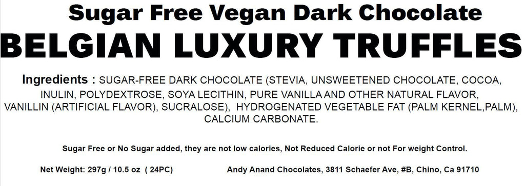 Andy Anand Luxurious Dark Chocolate Truffles Gift Box, 24 pc – Handmade Gourmet Assorted Flavors, Perfect for Indulgence, Birthday & Holiday