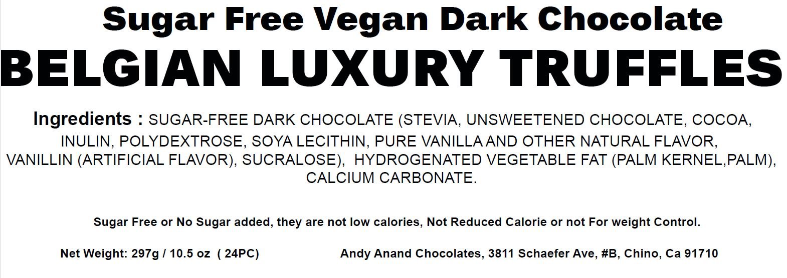 Andy Anand Luxurious Dark Chocolate Truffles Gift Box, 24 pc – Handmade Gourmet Assorted Flavors, Perfect for Indulgence, Birthday & Holiday
