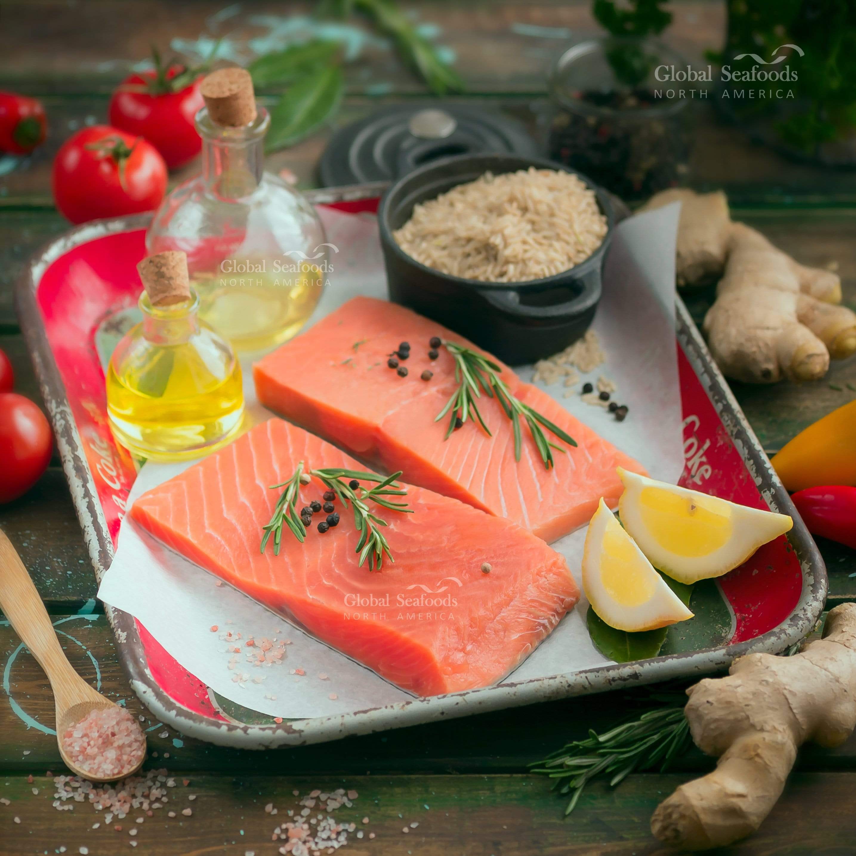 Premium Coho Salmon Fillet Portions - Fresh | Global Seafoods