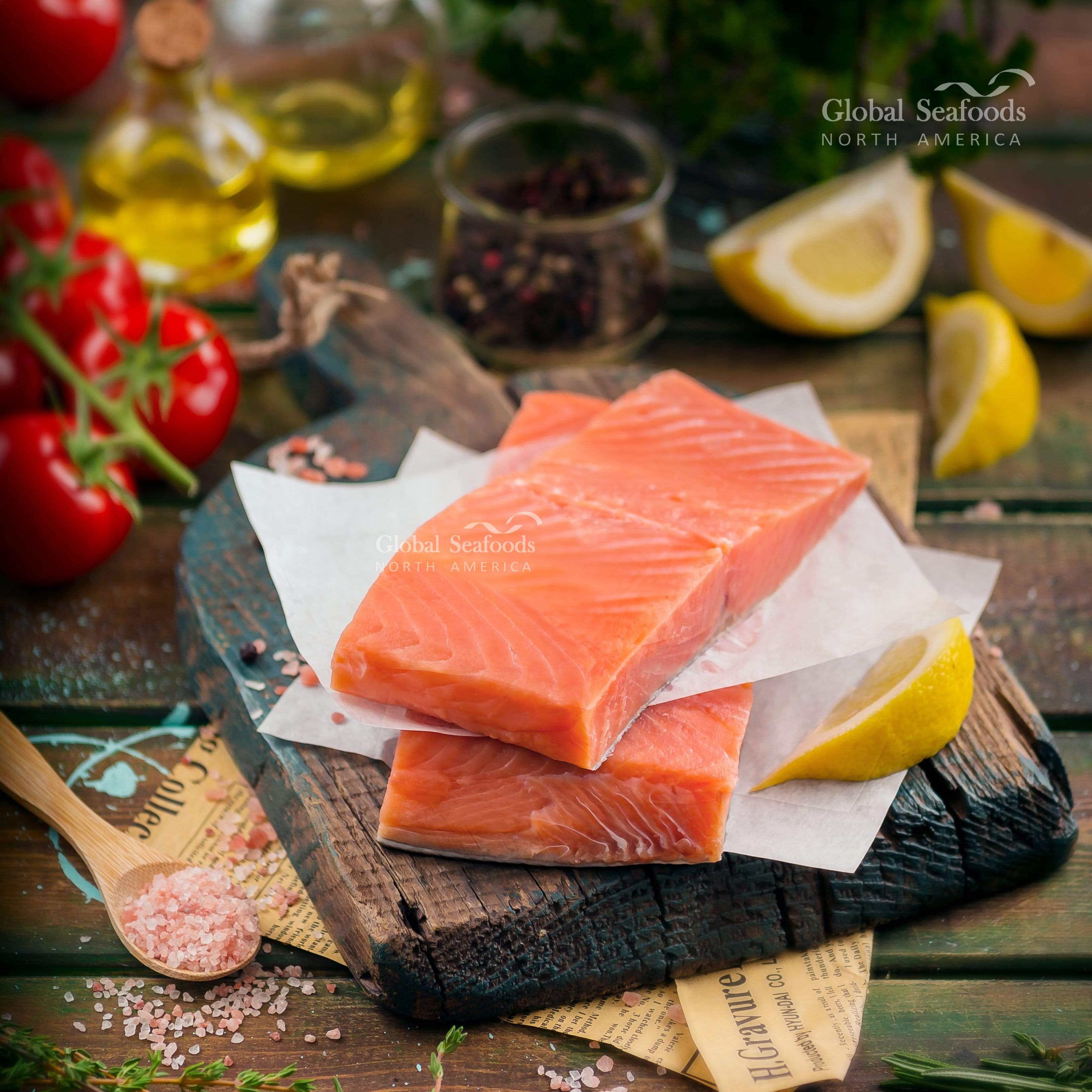 Premium Coho Salmon Fillet Portions - Fresh | Global Seafoods