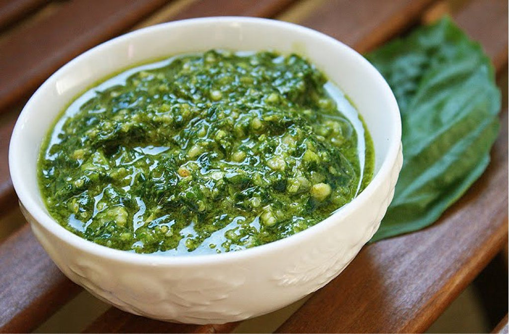 Vegan Pesto Italiano (Basil Pesto with Sundried Tomatoes)