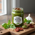 Vegan Pesto Italiano (Basil Pesto with Sundried Tomatoes)